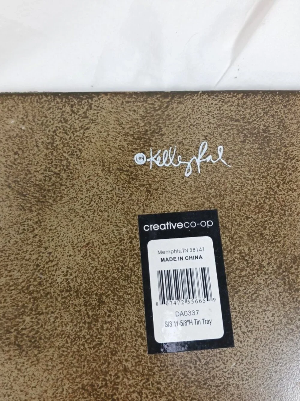 Kelly Rae Roberts DEMDACO What Sets...Free Decorative Tray Metal Square 12x12